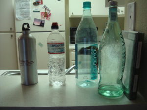 water bottles