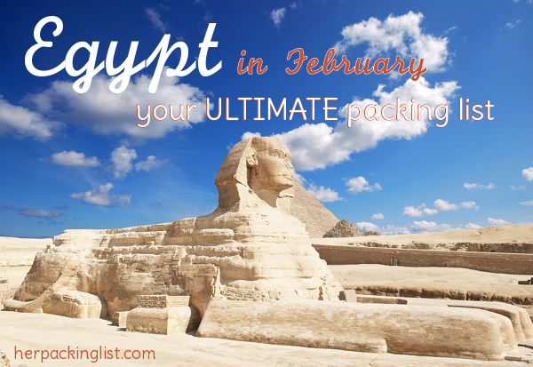 Packing for Egypt in February