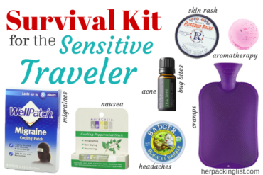 survival kit for the sensitive traveler