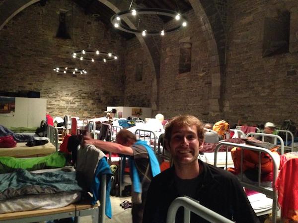 Dorm room along Camino de Santiago.