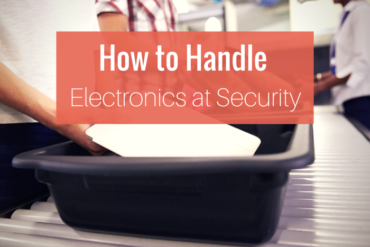 how to handle electronics at security